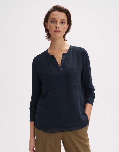 OPUS Shirtbluse Forano lockere Passform Chiffon Das Model ist 176 cm groß u günstig online kaufen