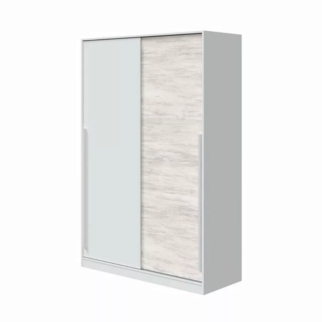 FORES HABITAT Schwebetürenschrank in Artik-Weiß/Velho-Weiß - 120x200x50 (Bx günstig online kaufen