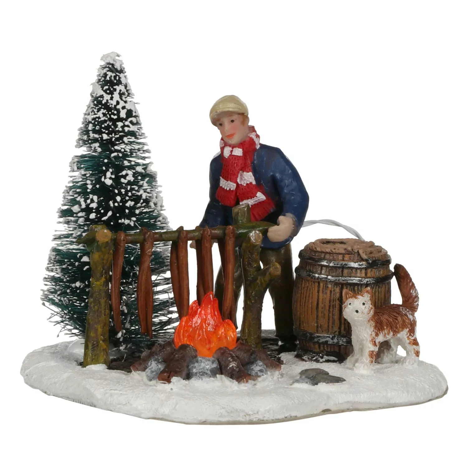 Luville Weihnachtsdorf Miniatur-Aalräucherei 9,5 cm x 7,5 cm x 7 cm günstig online kaufen