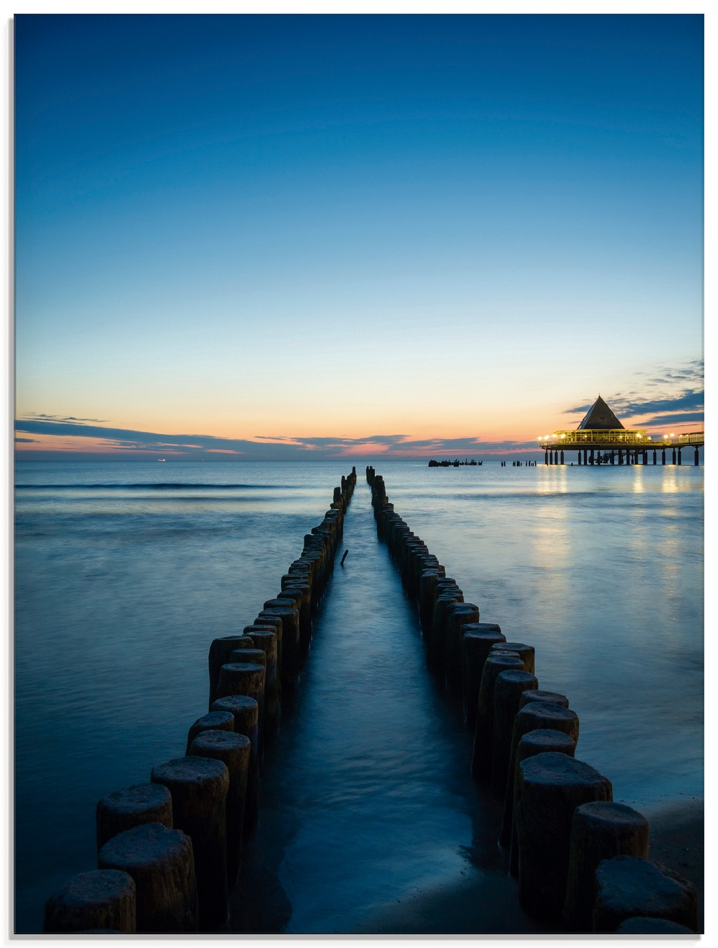 Artland Glasbild "Usedom am Morgen", Gewässer, (1 St.), in verschiedenen Gr günstig online kaufen