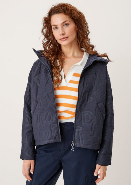 s.Oliver Outdoorjacke Jacke mit Logo-Prägung Logo günstig online kaufen