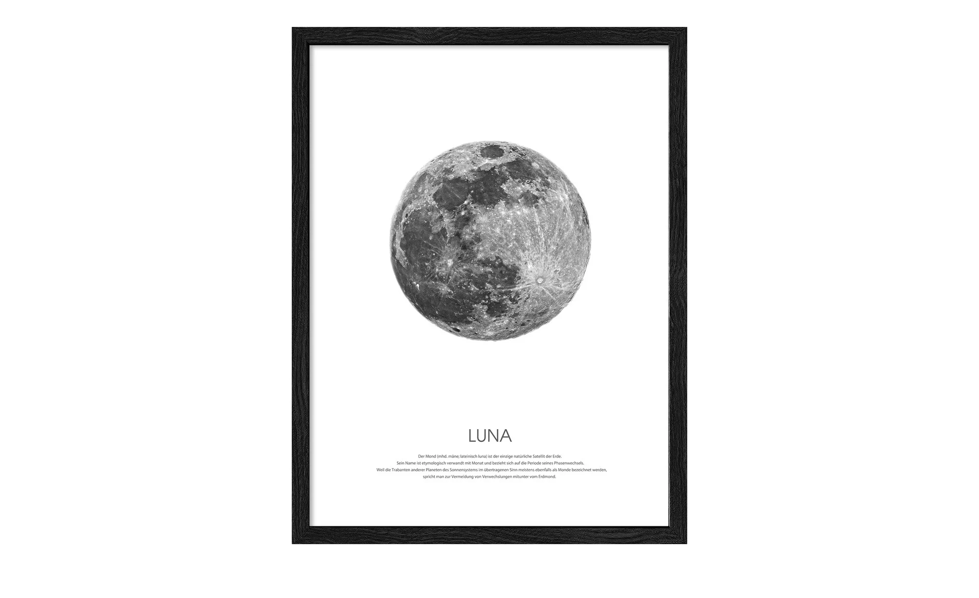 Gerahmtes Bild Slim-Scandic  Blue Moon - 30 cm - 40 cm - Sconto günstig online kaufen