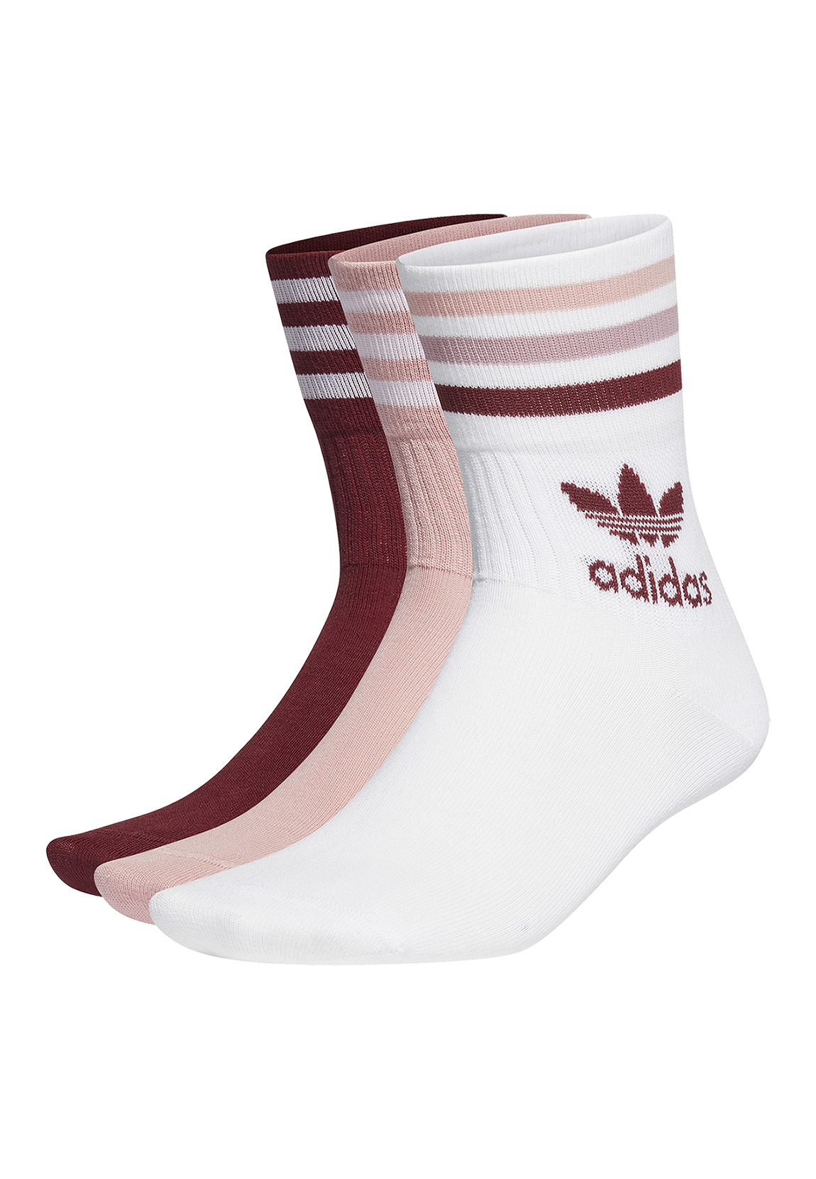 Adidas Originals Mid Cut Crew Socken EU 37-39 White / Wonder Mauve / Shadow günstig online kaufen