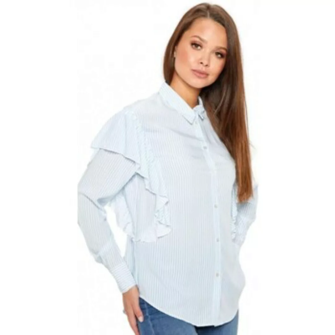 Only  Blusen Betty Shirt - Cloud Dancer Light Blue günstig online kaufen