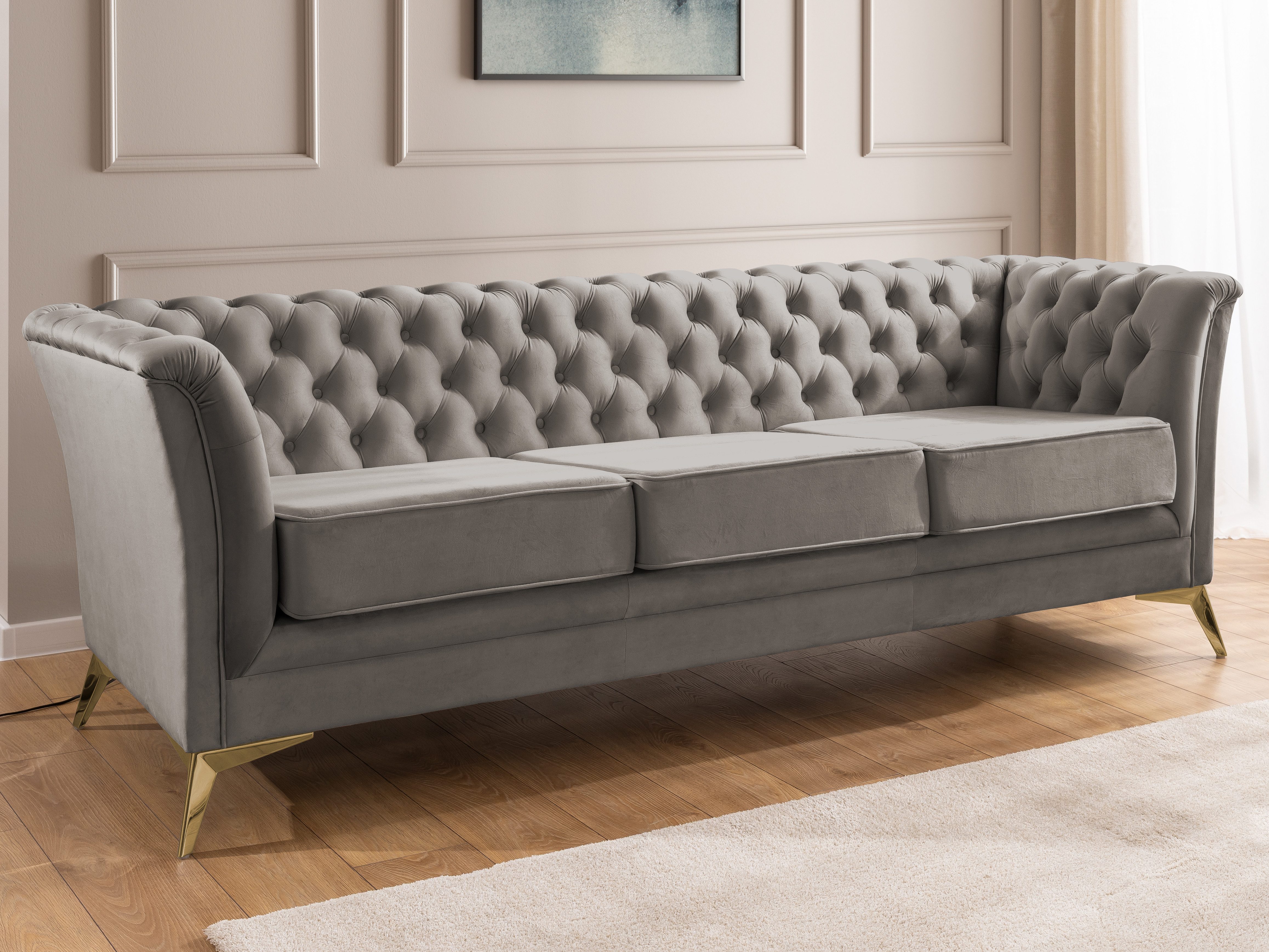 S-Style Möbel Chesterfield-Sofa Whitby, 3-Sitzer aus günstig online kaufen