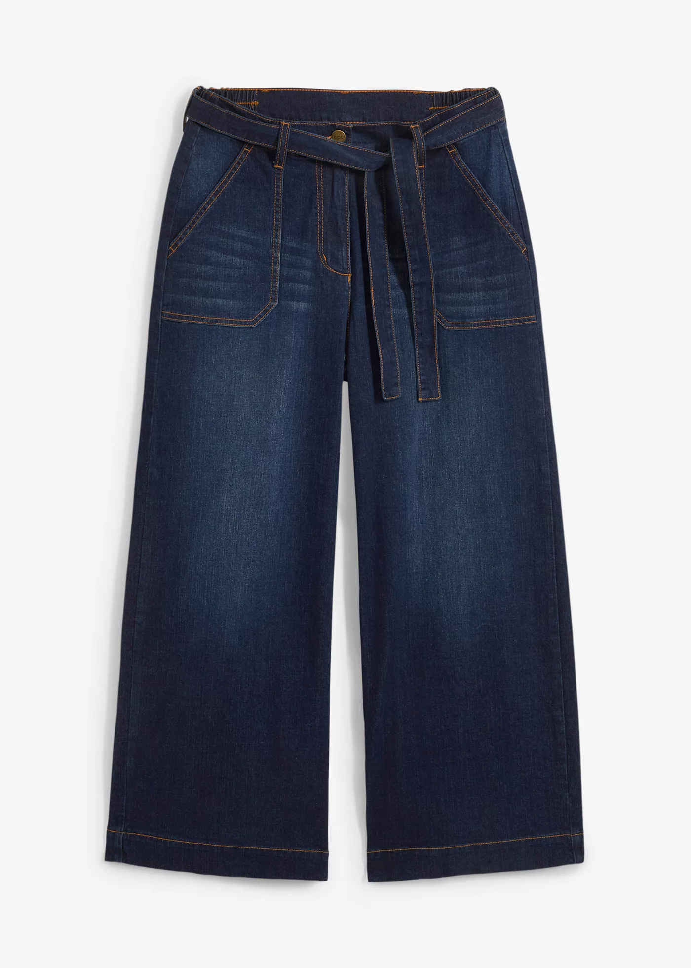 7/8-High Waist Ultra-Soft-Jeans mit High-Waist-Bequembund, Loose-Fit günstig online kaufen