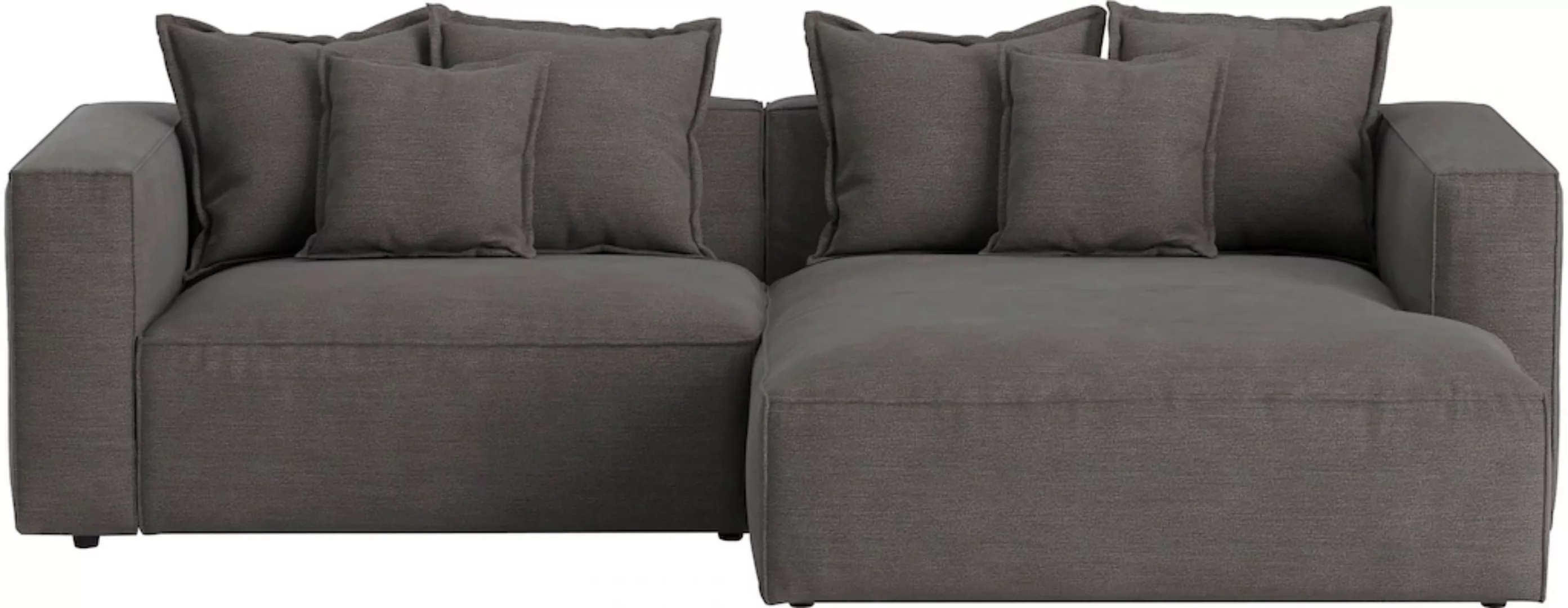 INOSIGN Ecksofa "Cowboy L-Form", mit 6 Kissen, kubisches Sofa günstig online kaufen