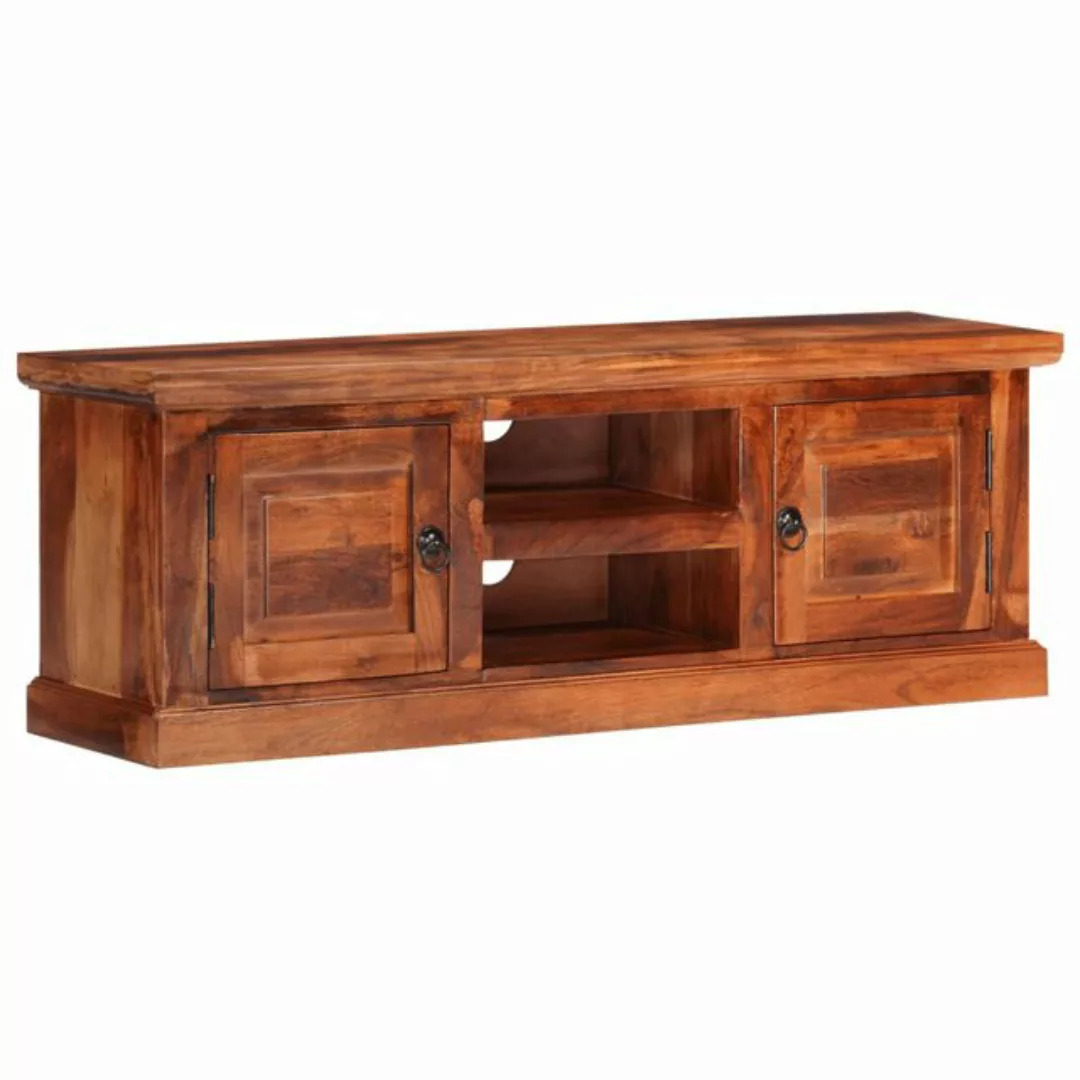 vidaXL TV-Schrank TV-Schrank mit Türen 112x30x40 cm Massivholz Akazie (1-St günstig online kaufen