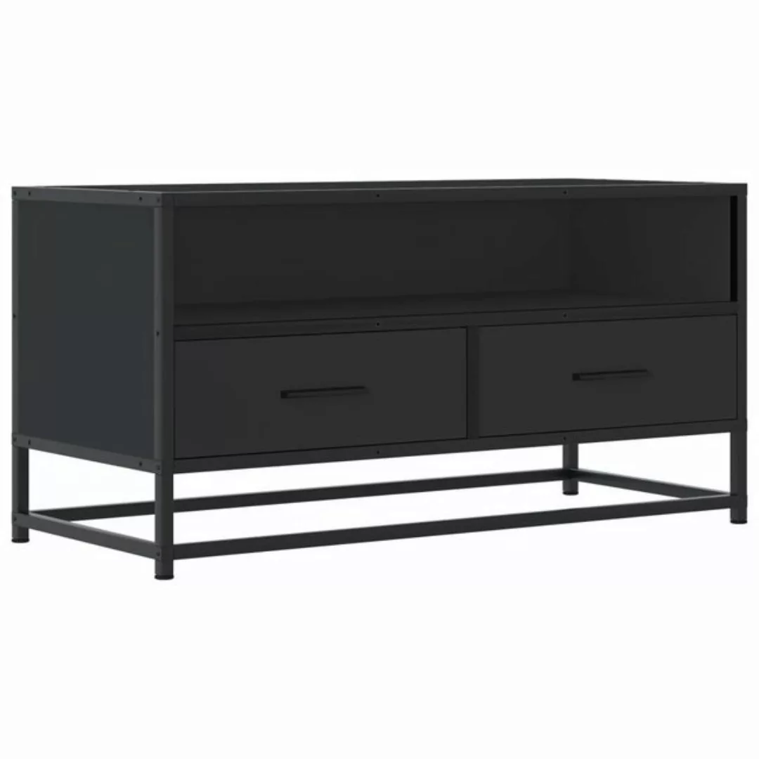 vidaXL Schrankmodule TV-Schrank Schwarz 80x34,5x40 cm Holzwerkstoff und Met günstig online kaufen