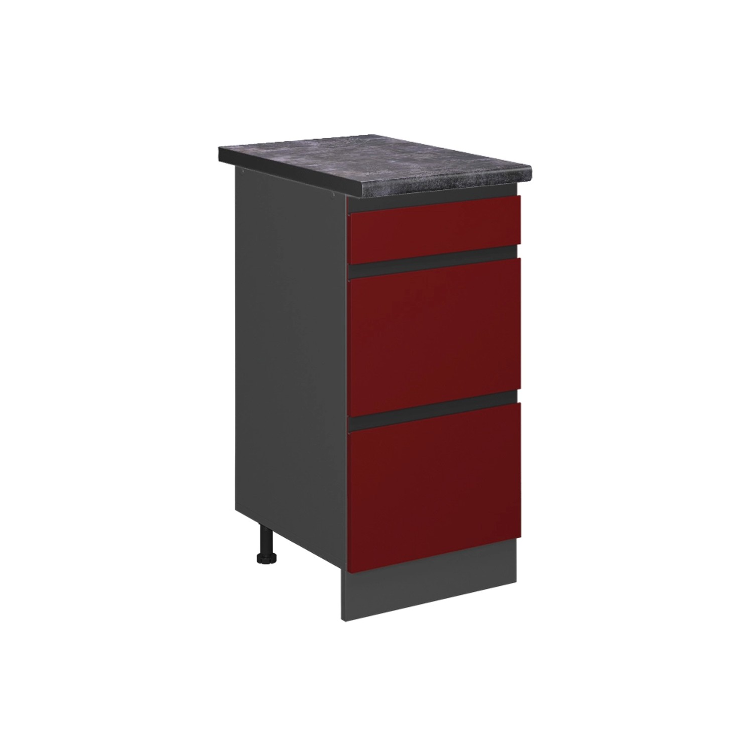 Vicco Unterschrank R-Line, Rot/Anthrazit, 40 cm günstig online kaufen