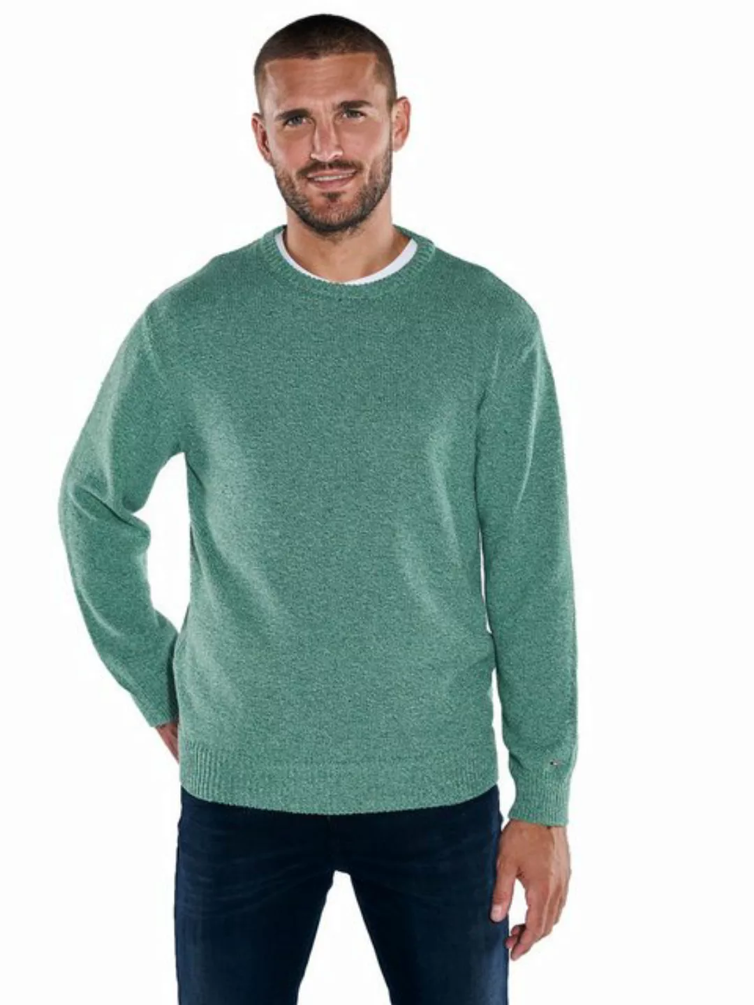 emilio adani Rundhalspullover Pullover aus italienischer Baumwolle günstig online kaufen