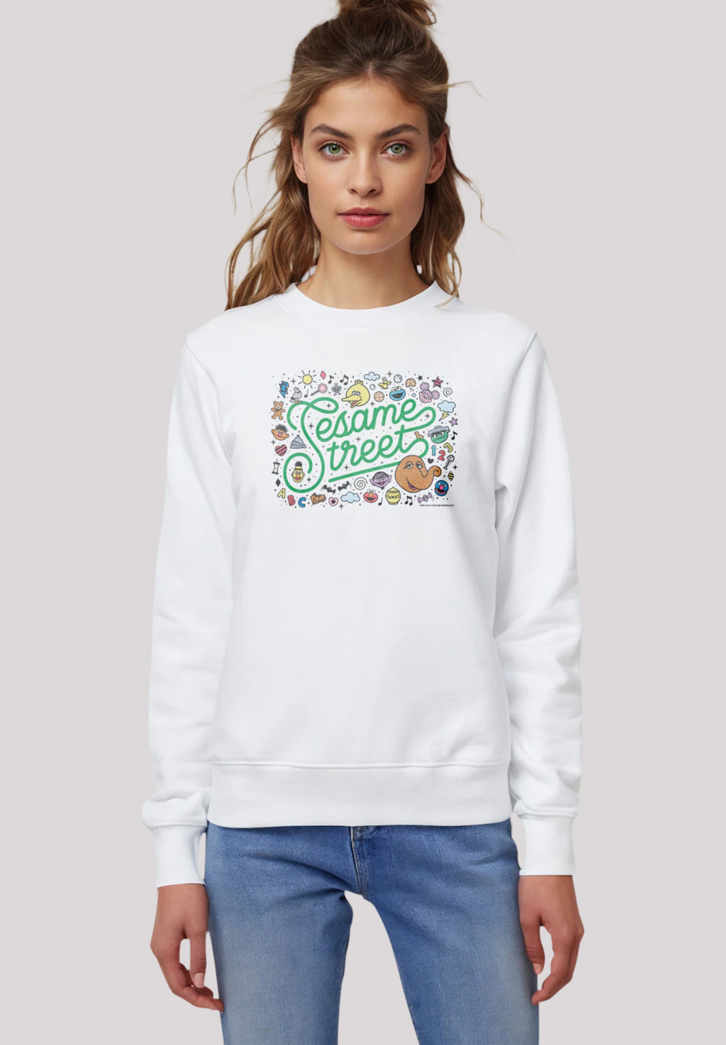 F4NT4STIC Sweatshirt "Sesamstraße Collage Coloured", Premium Qualität,Nosta günstig online kaufen