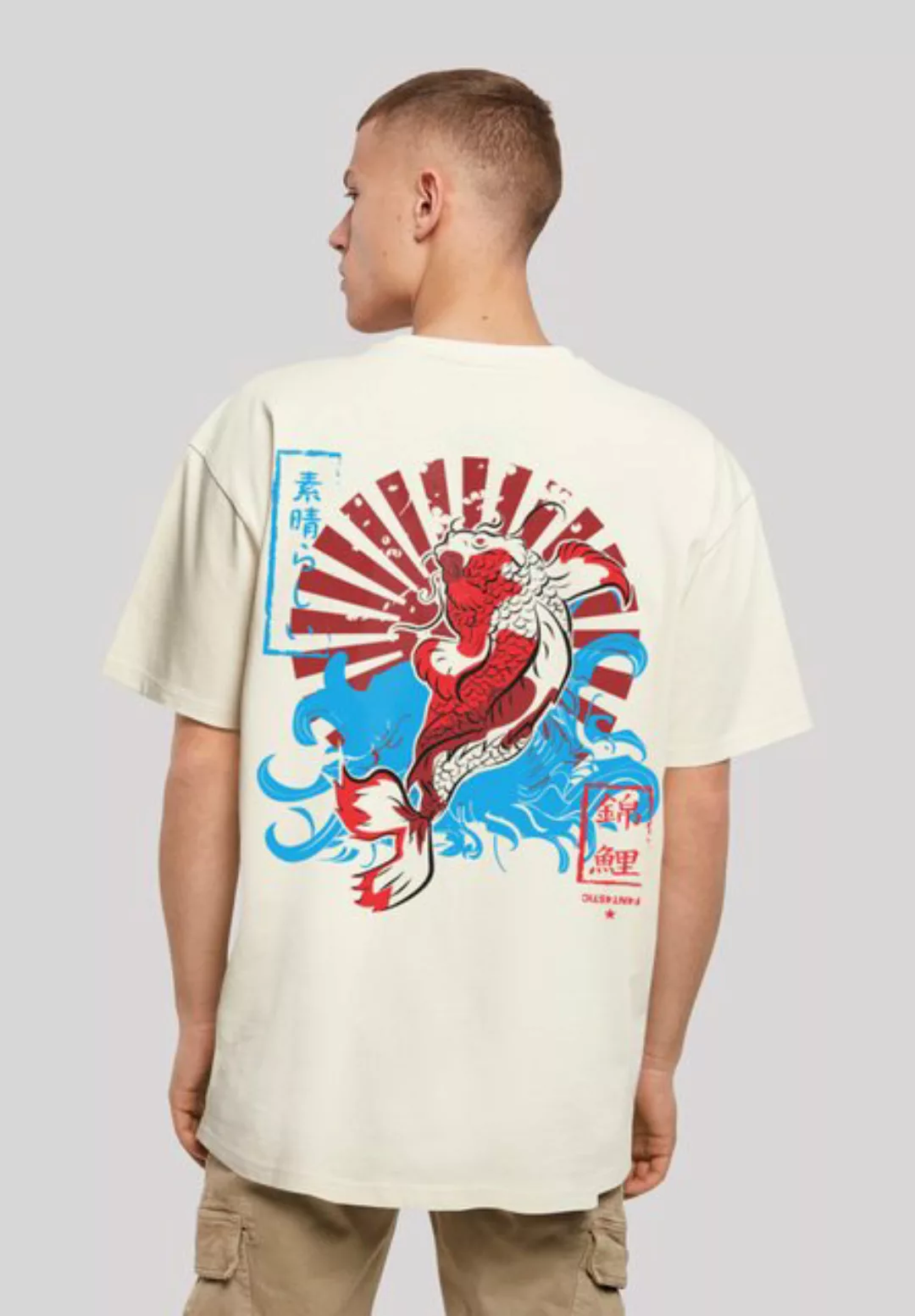 F4NT4STIC T-Shirt Japan Koi Fisch Karpfen Print günstig online kaufen