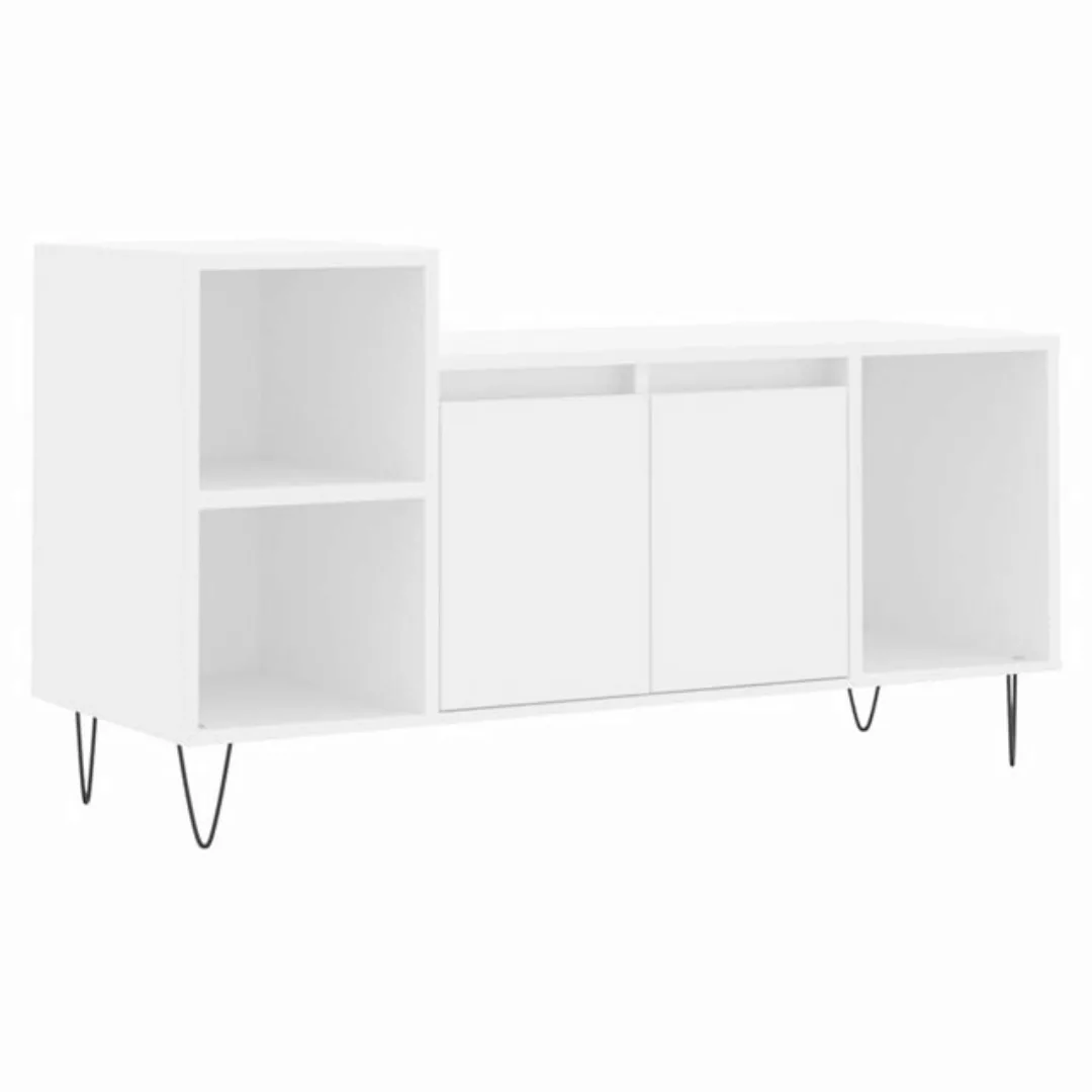 vidaXL TV-Schrank TV-Schrank Weiß 100x35x55 cm Holzwerkstoff (1-St) günstig online kaufen