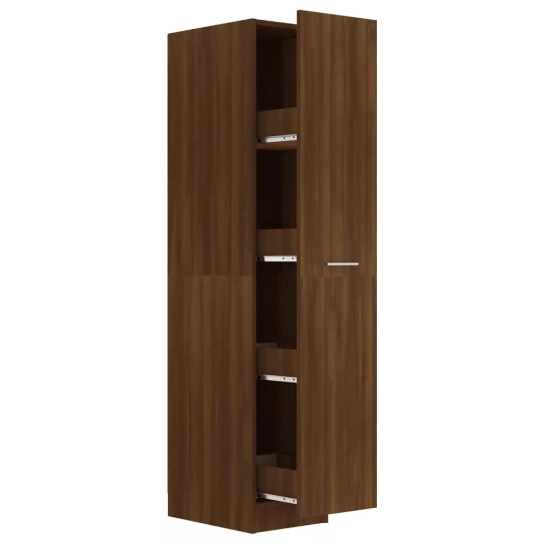 Vidaxl Apothekerschrank Braun Eichen-optik 30x42,5x150cm Holzwerkstoff günstig online kaufen