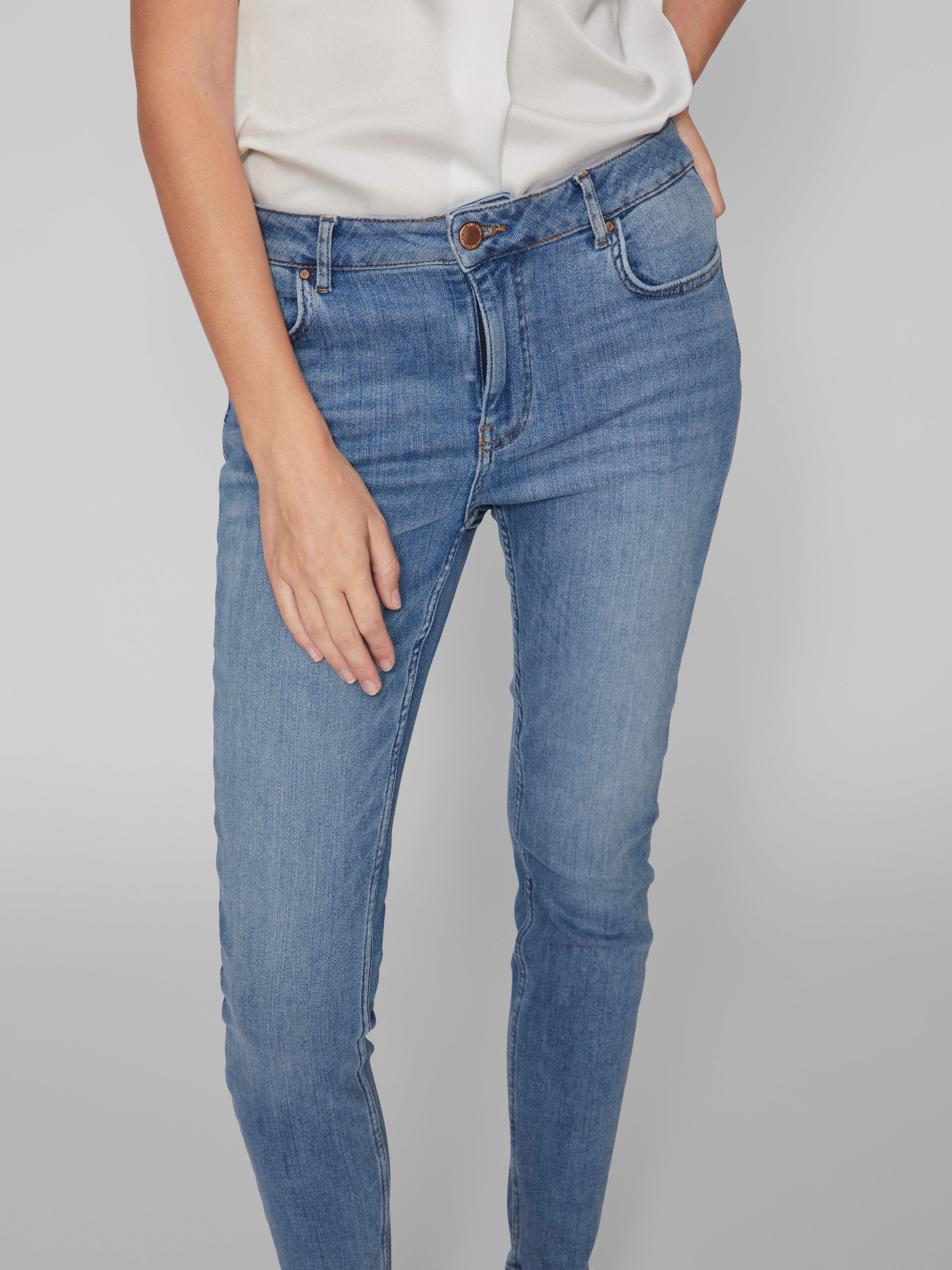 Vila Skinny-fit-Jeans (1-tlg) Weiteres Detail günstig online kaufen