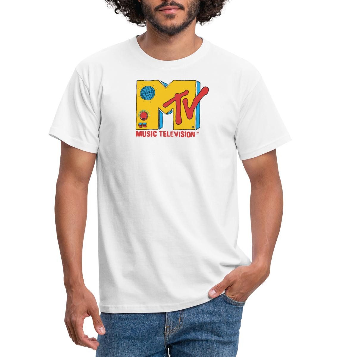 Spreadshirt T-Shirt MTV Music Television Radio-Logo günstig online kaufen