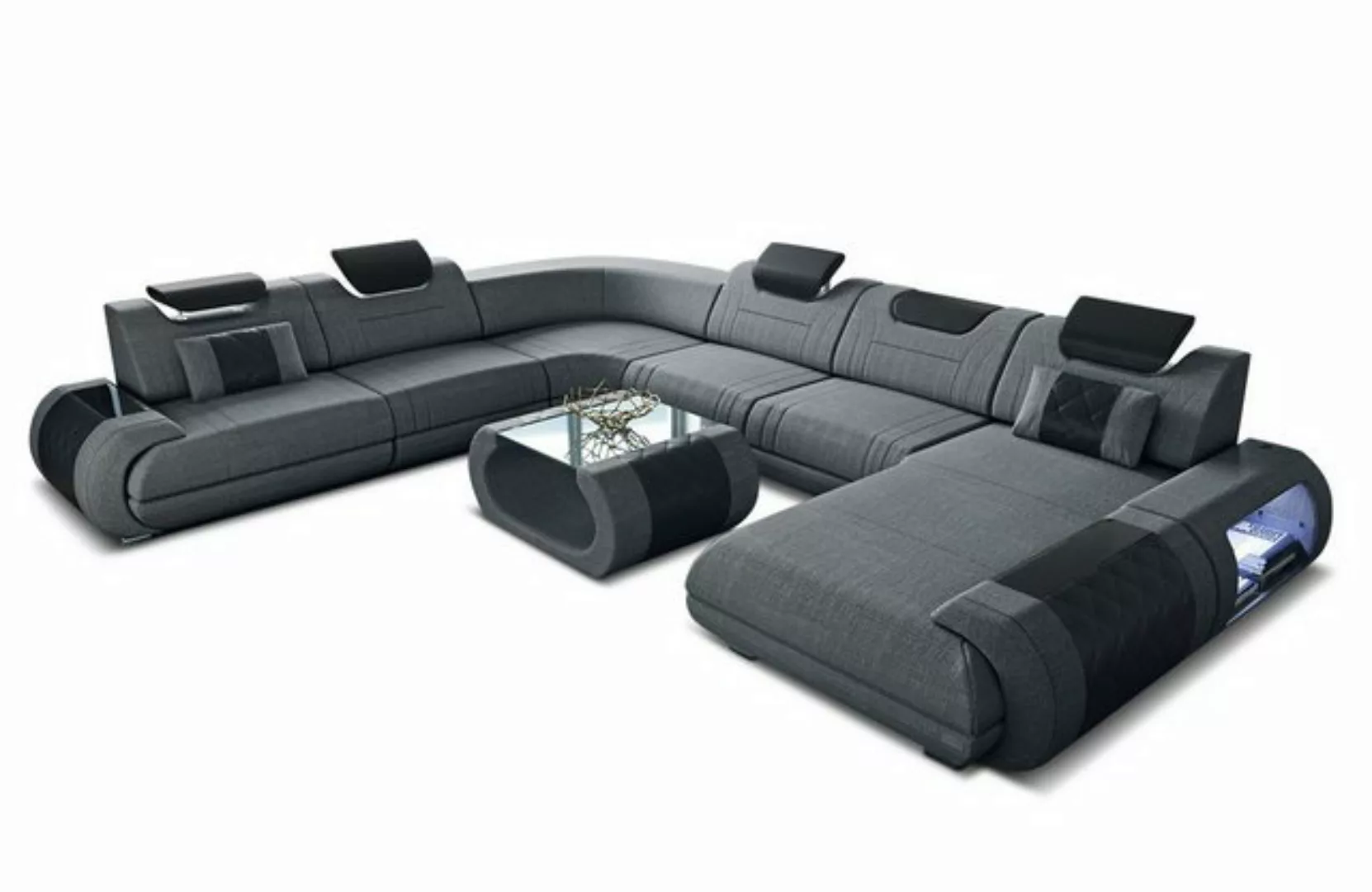 Sofa Dreams Wohnlandschaft Stoff Polsterstoff Sofa Rimini XXL H Struktursto günstig online kaufen