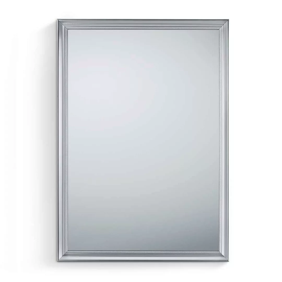 Moderner Spiegel in Silberfarben Kunststoffrahmen günstig online kaufen