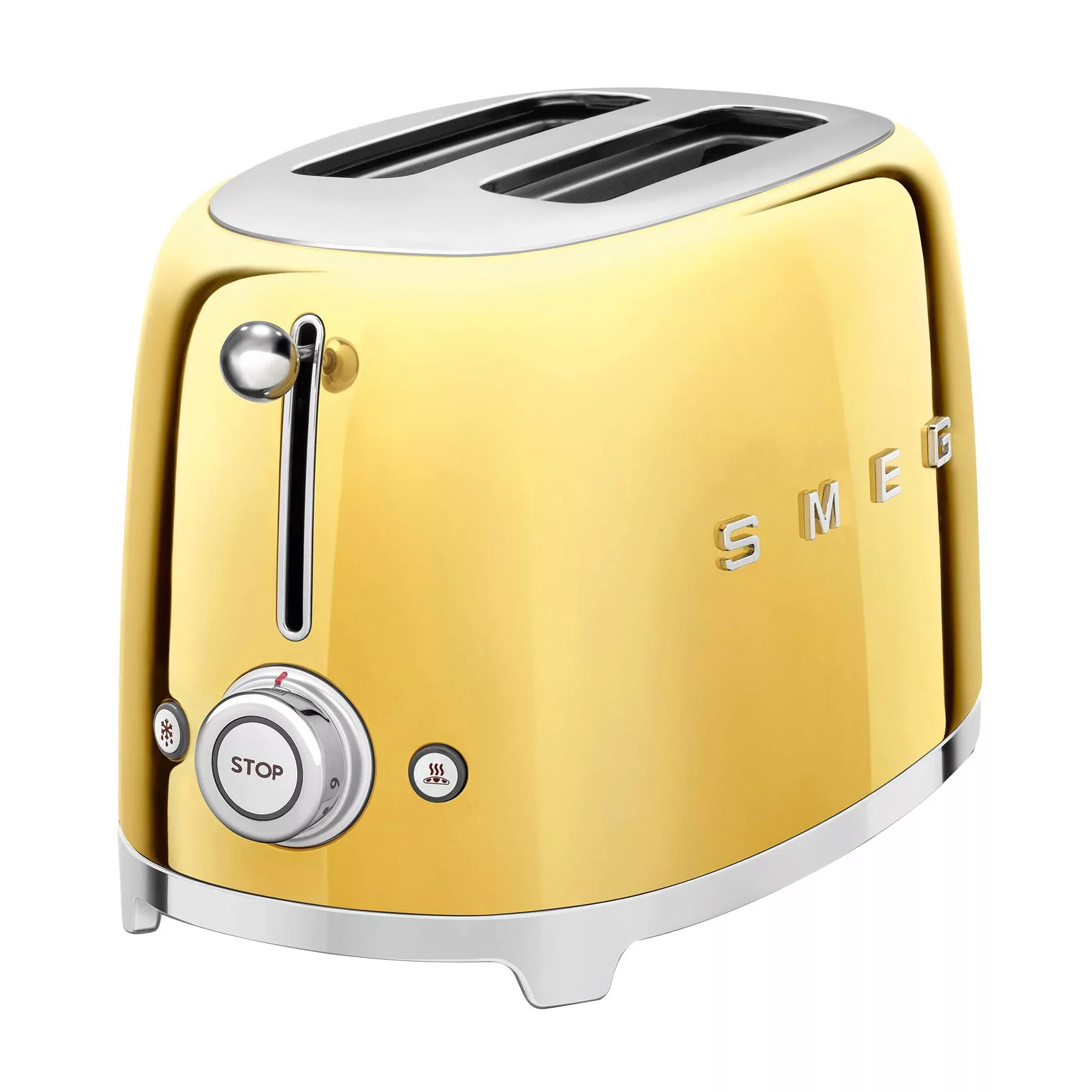 Kompakter Retro 2-Schlitz-Toaster Gold günstig online kaufen