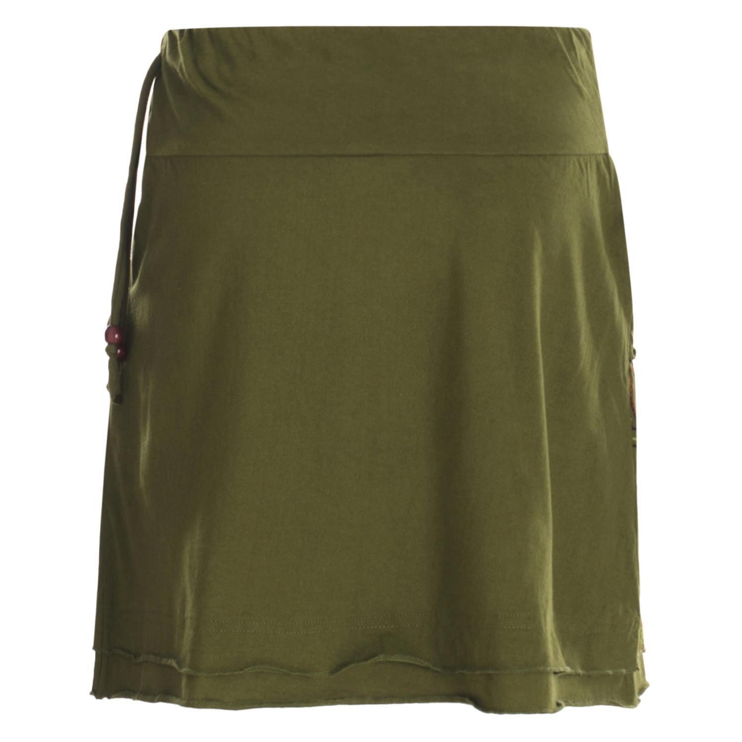 Vishes Minirock Damen Baumwolle Mandala-Muster breiter günstig online kaufen