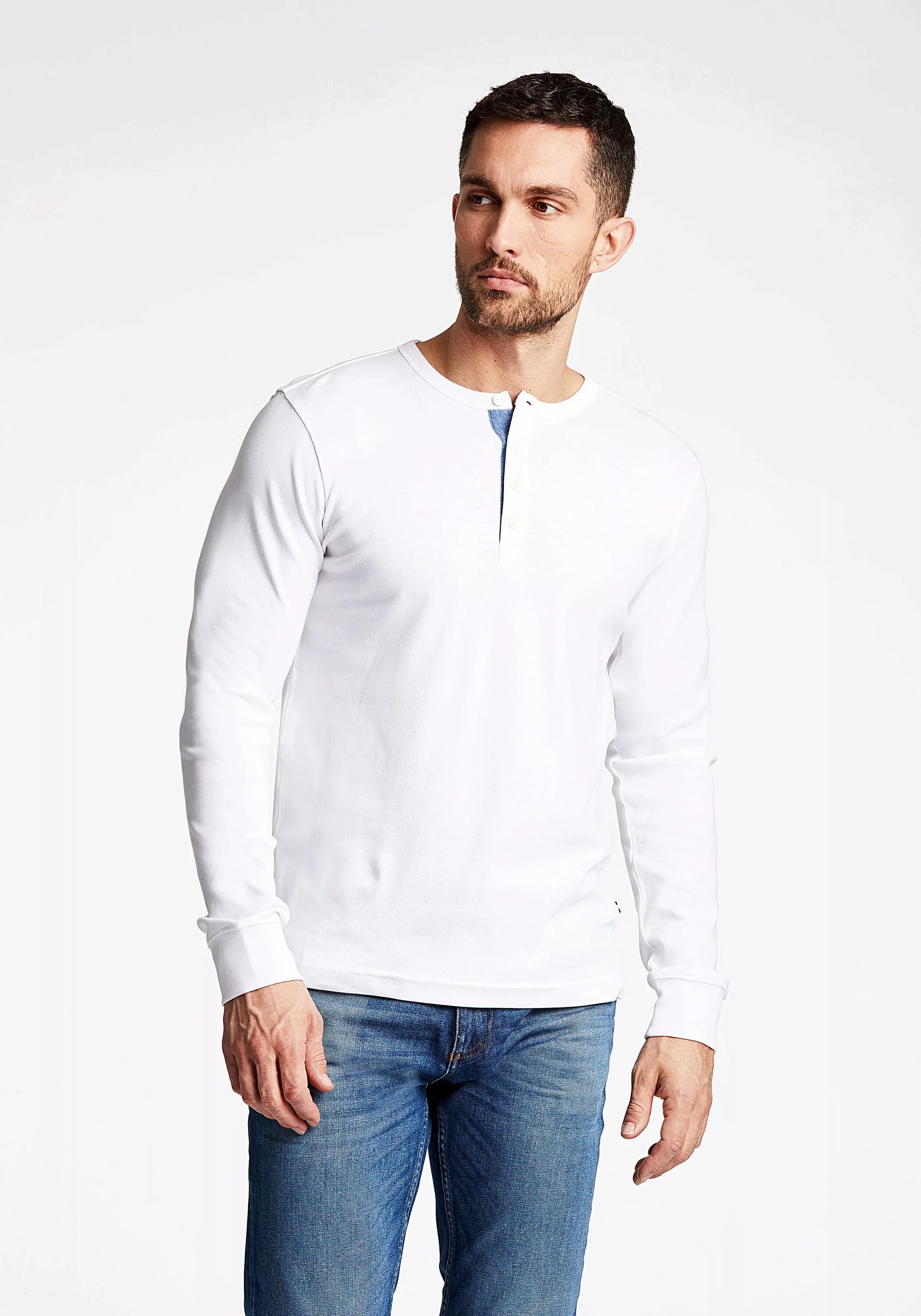 LINDBERGH Henleyshirt "Lindbergh Henley Shirt" günstig online kaufen