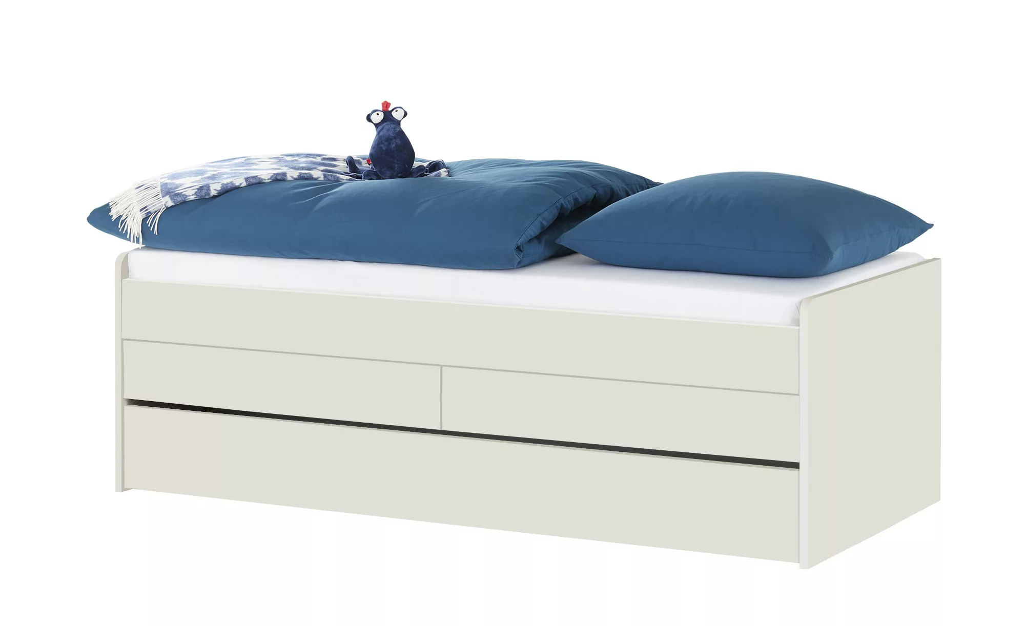 Duobett mit Stauraum  Grow Up - grau - 127 cm - 66 cm - Betten > Bettgestel günstig online kaufen