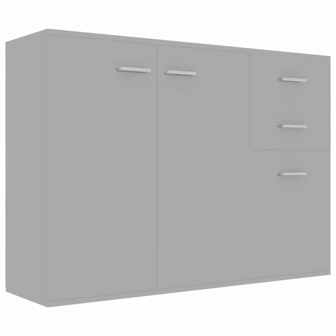 Sideboard Hochglanz-grau 105x30x75 Cm Spanplatte günstig online kaufen