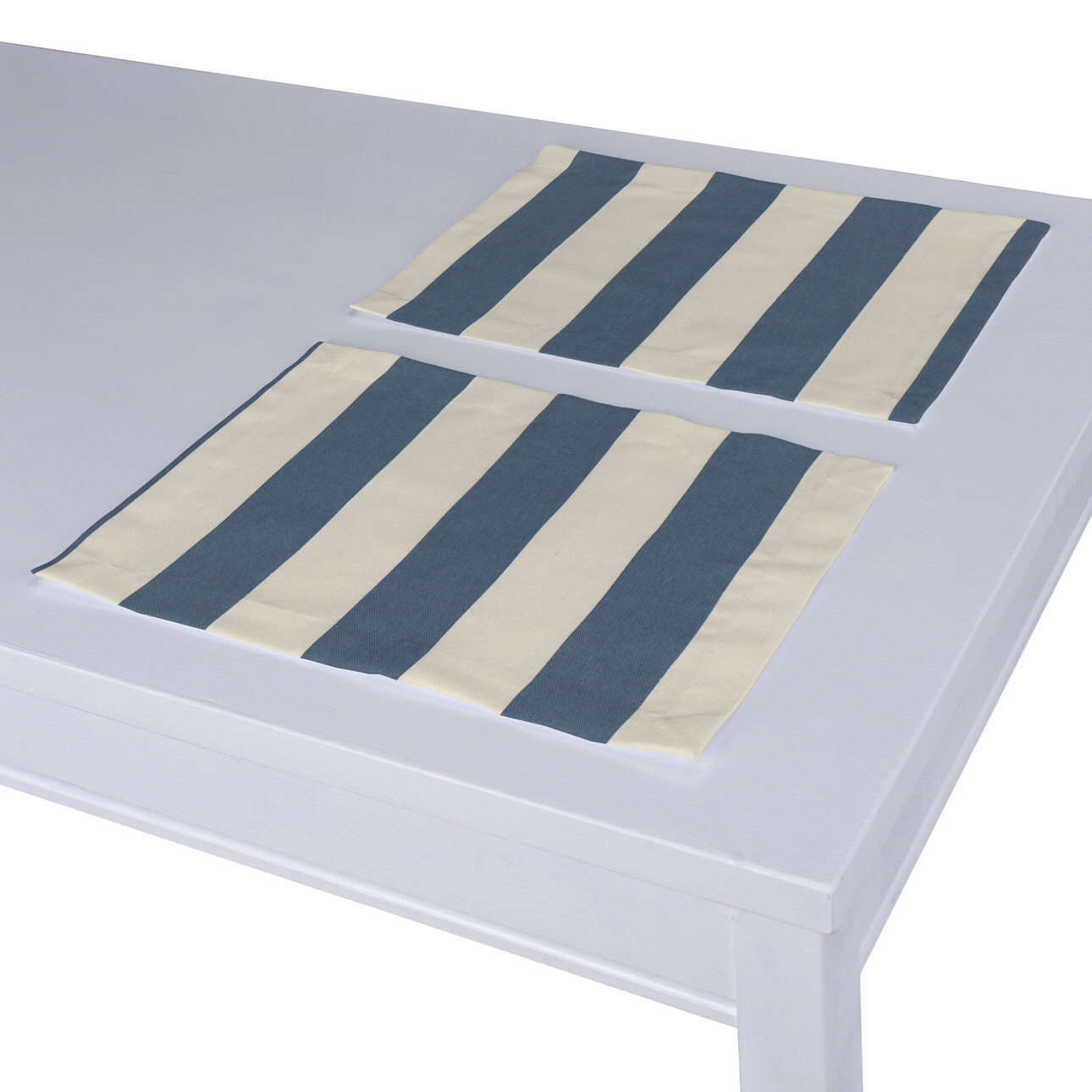 Tischset 2 Stck., blau-weiß, 30 x 40 cm, Quadro (143-90) günstig online kaufen