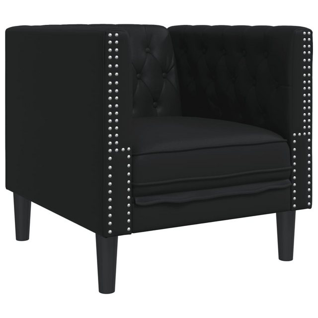 vidaXL Sofa Chesterfield-Sessel Schwarz Kunstleder günstig online kaufen