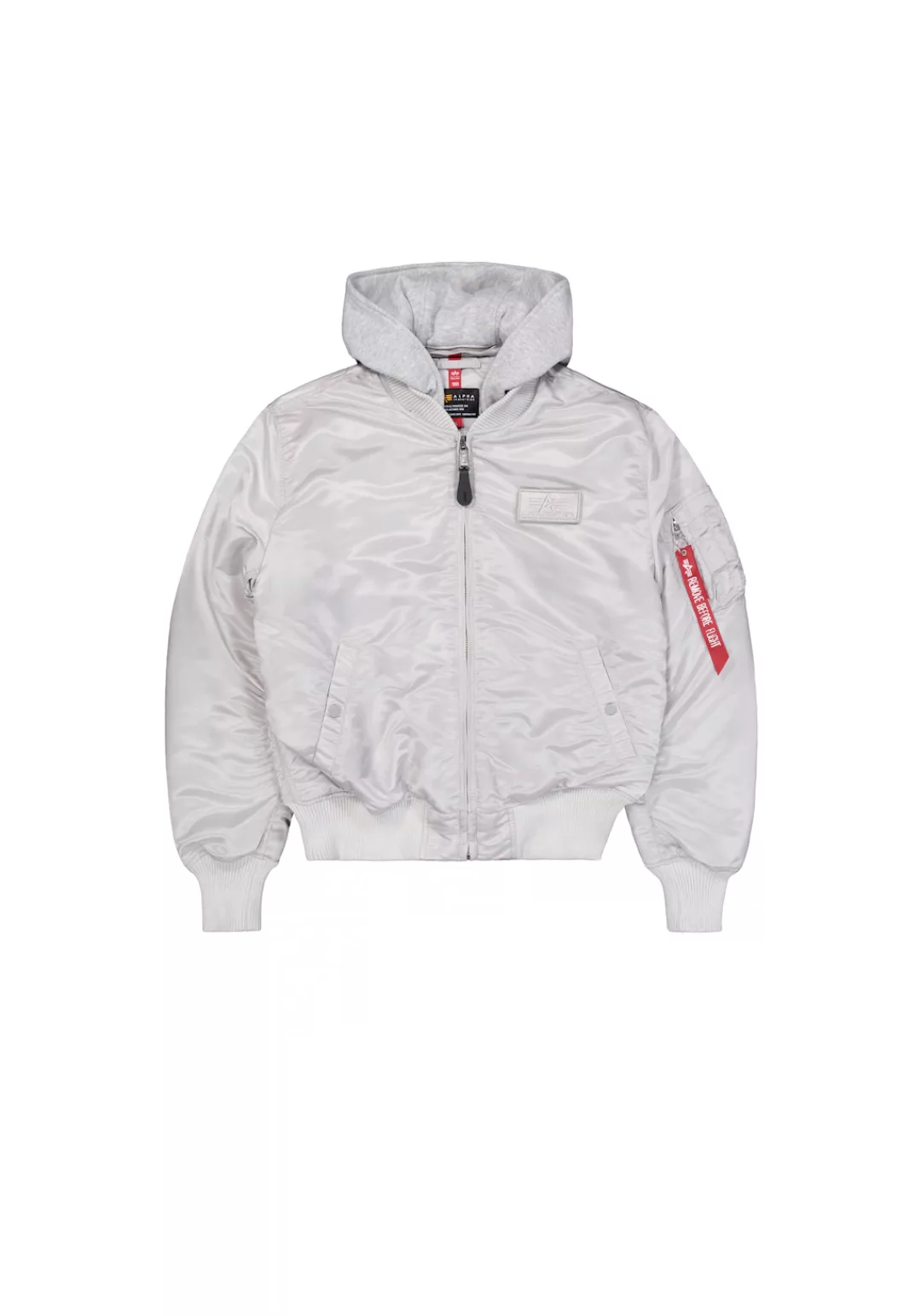 Alpha Industries Bomberjacke "MA-1 Zip Hood Backprint Bomberjacke" günstig online kaufen