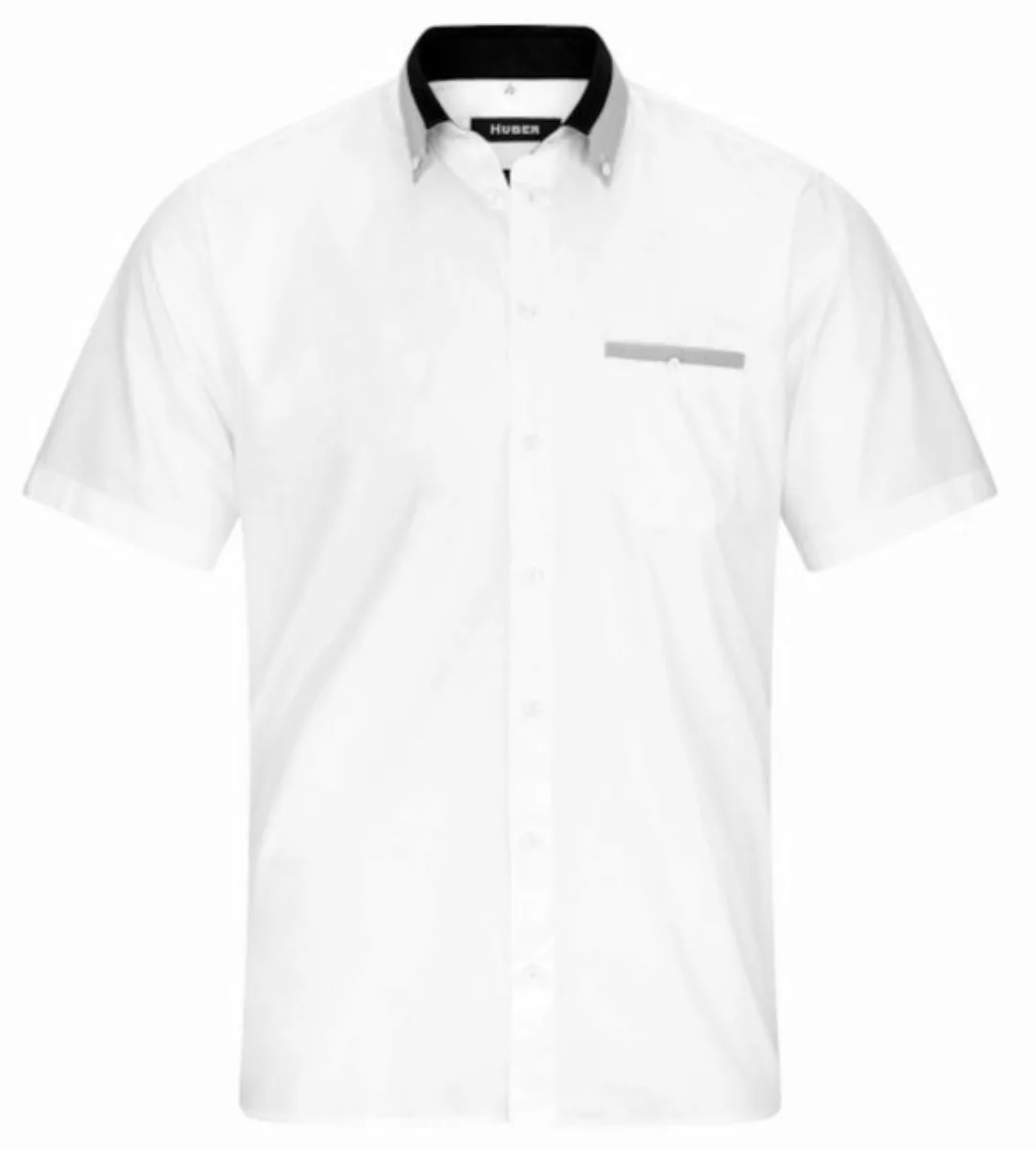 Huber Hemden Kurzarmhemd HU-0151 Button-down, Kontrast, Kurzarm, Regular-ge günstig online kaufen