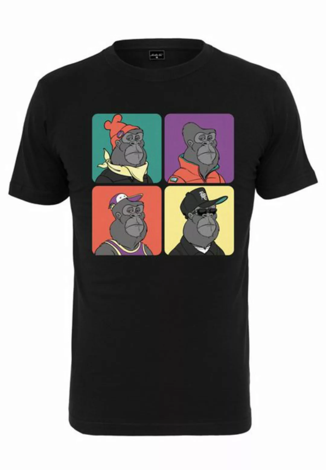 MisterTee Kurzarmshirt MisterTee Herren Bored Gorilla Multi Tee (1-tlg) günstig online kaufen