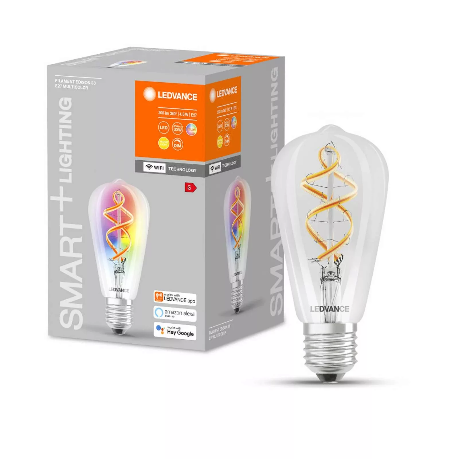 LEDVANCE SMART+ WiFi Filament Classic E27 4,5W 827 günstig online kaufen