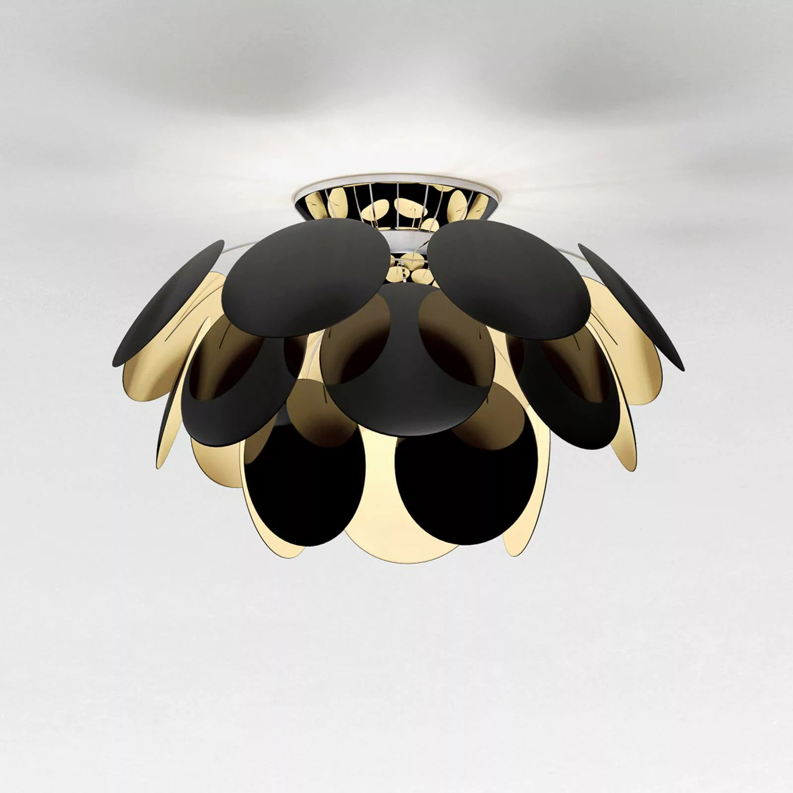 MARSET Discocó Deckenlampe Ø 68 cm schwarz/gold günstig online kaufen