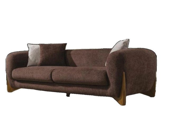 JVmoebel Sofa Brauner Dreisitzer Sofa 3-Sitzer Wohnzimmer Polster Couchen D günstig online kaufen