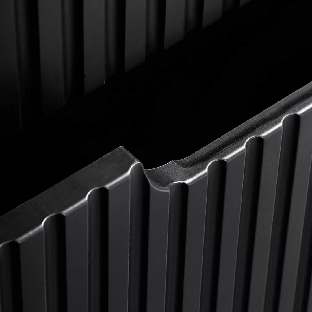 Lomadox Waschbeckenschrank NEWPORT-56-BLACK Waschbeckenschrank 50cm schwarz günstig online kaufen