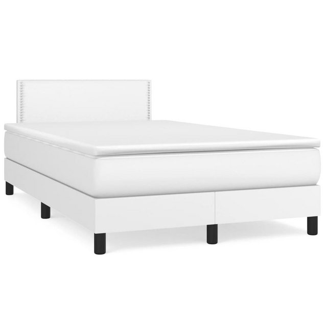 vidaXL Boxspringbett Bett Boxspringbett mit Matratze Kunstleder (120 x 200 günstig online kaufen