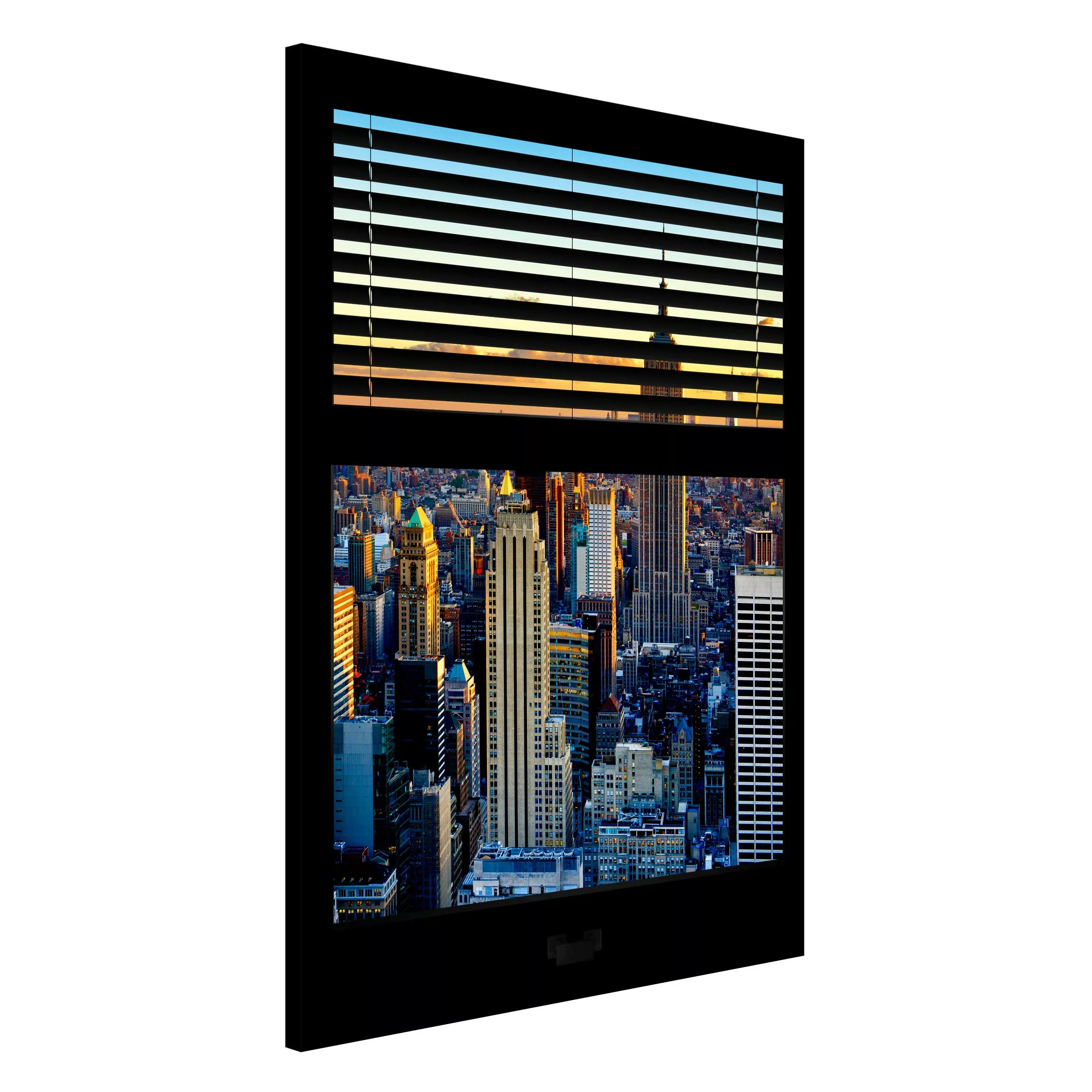 Magnettafel Architektur & Skyline - Hochformat 2:3 Fensterausblick Jalousie günstig online kaufen