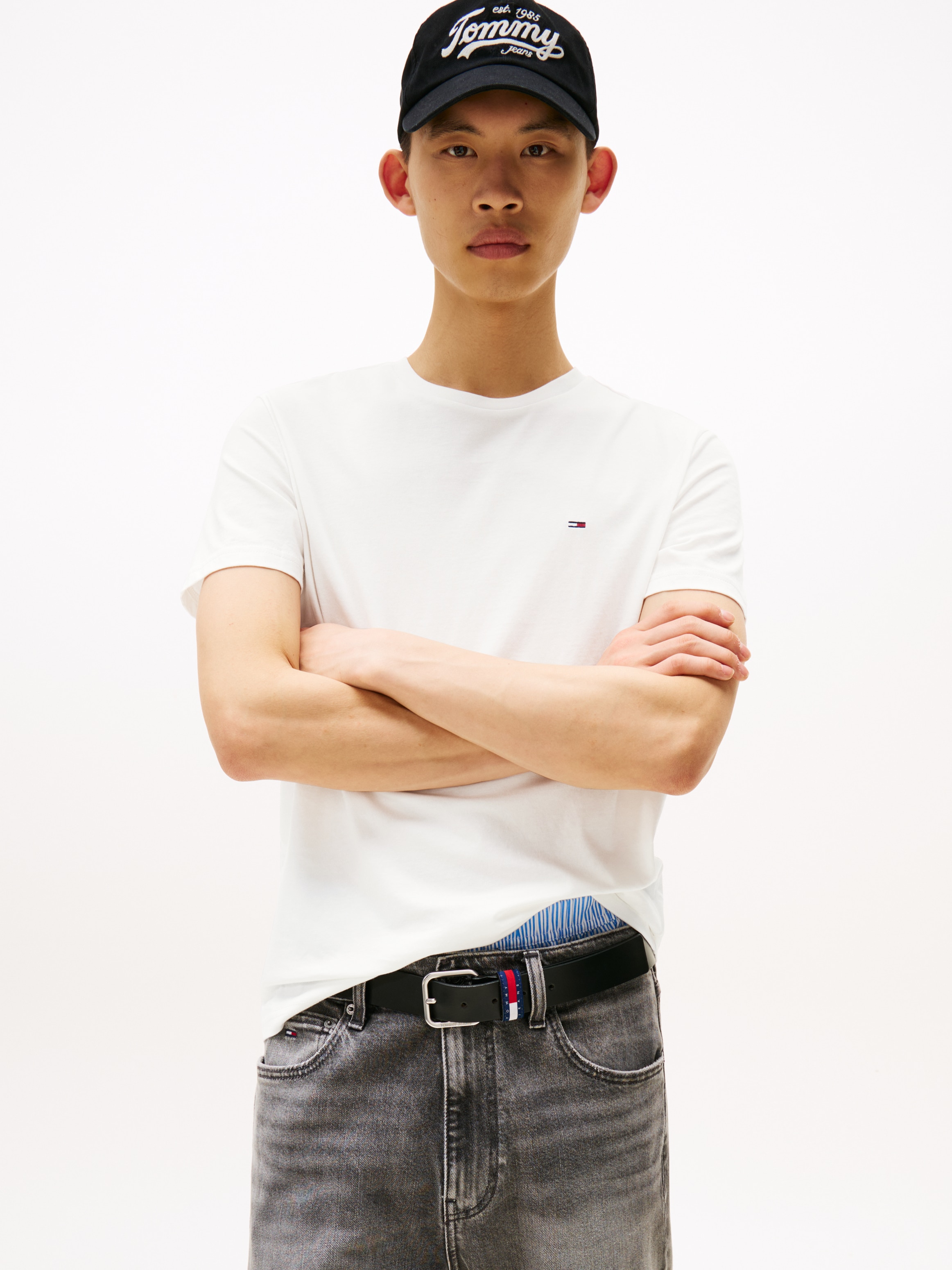 Tommy Jeans T-Shirt "TJM XSLIM 3 PACK TEE", Mit Rundhalsausschnitt günstig online kaufen
