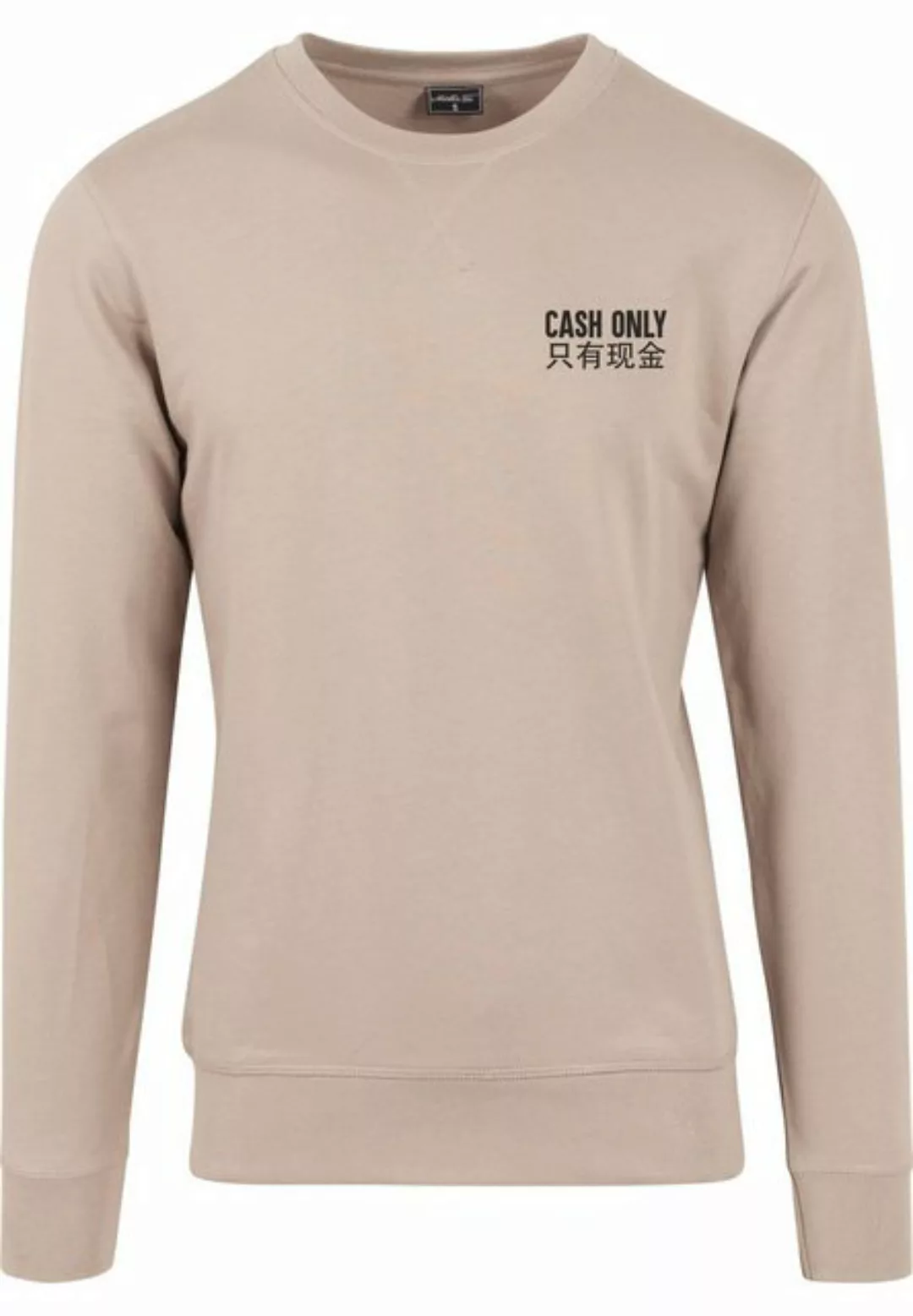 MisterTee Rundhalspullover MisterTee Herren Cash Only Crewneck (1-tlg) günstig online kaufen