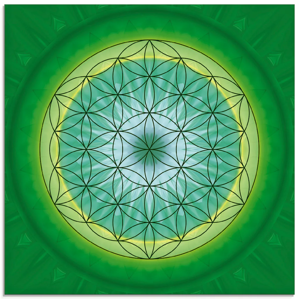 Artland Glasbild »Blume des Lebens 3«, Muster, (1 St.), in verschiedenen Gr günstig online kaufen