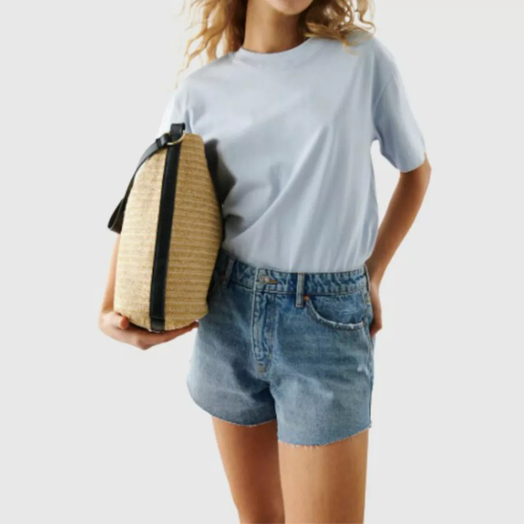 Gina Tricot Jeansshorts - Lässige Gina Tricot Frayed Hem Denim Shorts - Tre günstig online kaufen