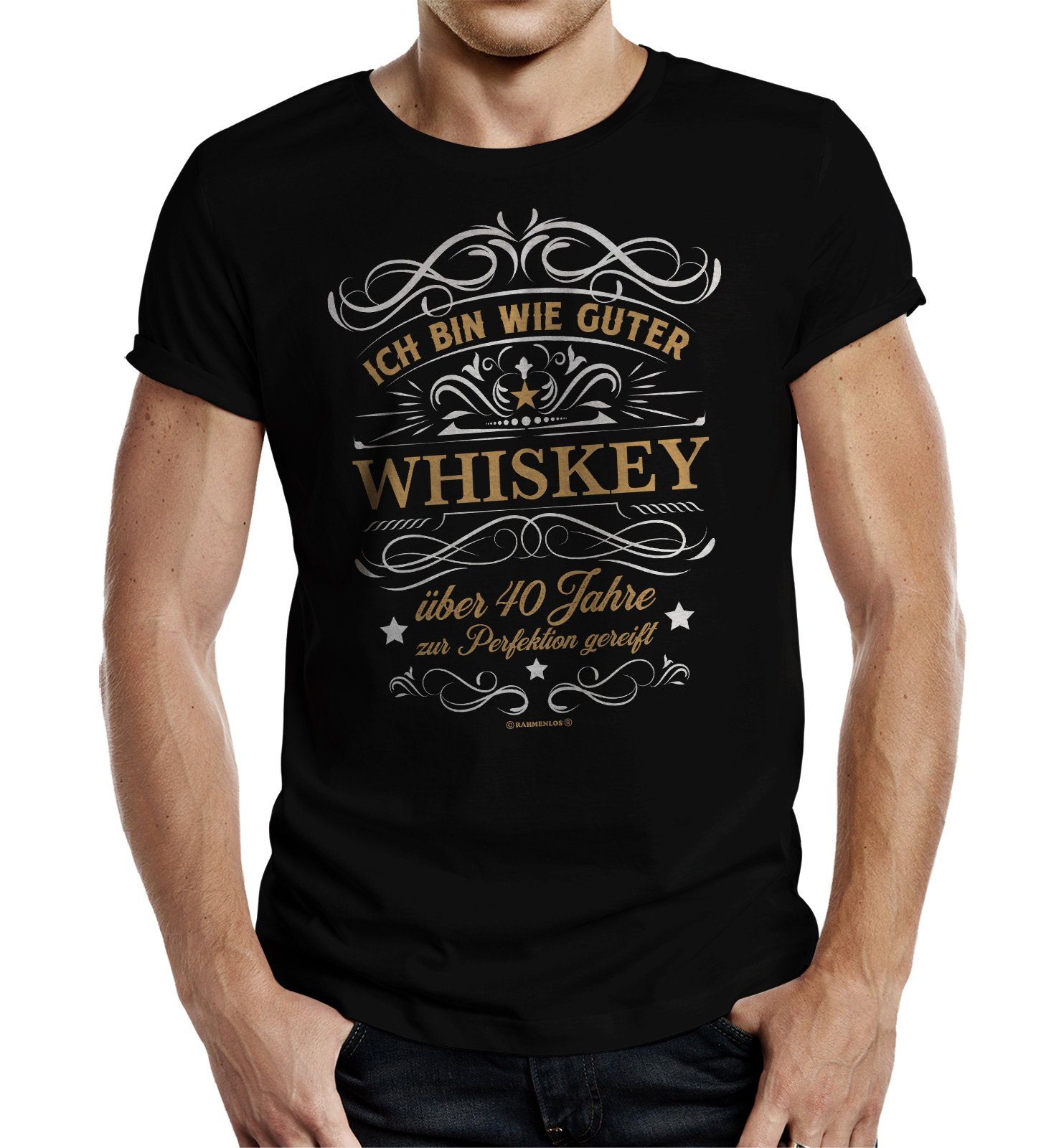 RAHMENLOS® T-Shirt Geschenk zum 40. Geburtstag günstig online kaufen