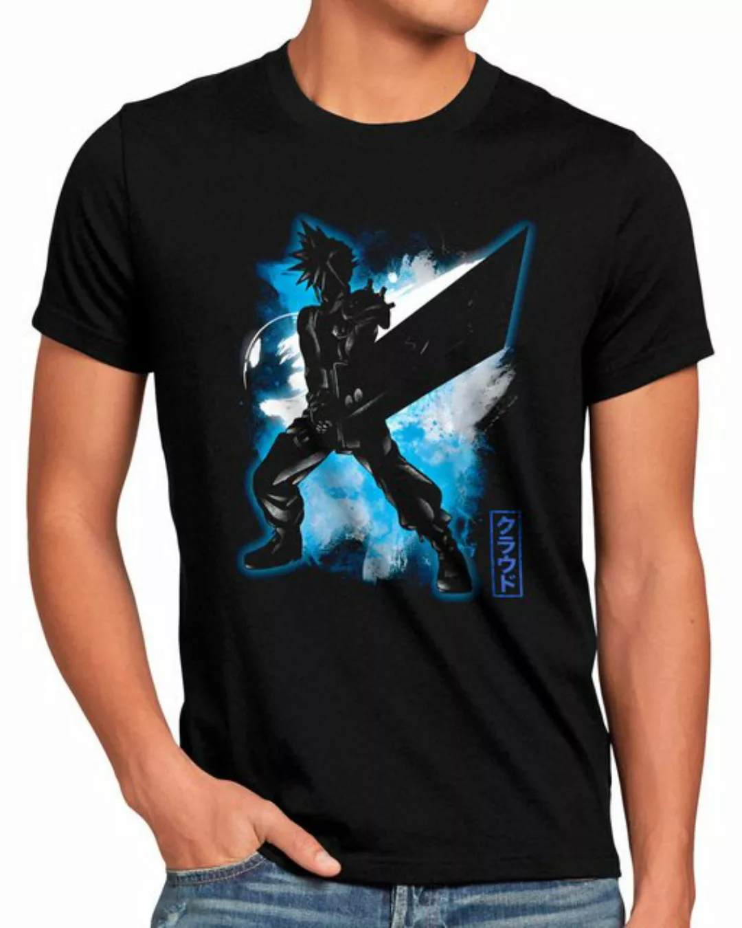 style3 Print-Shirt Herren T-Shirt Cosmic Cloud final fantasy 7 VII rebirth günstig online kaufen