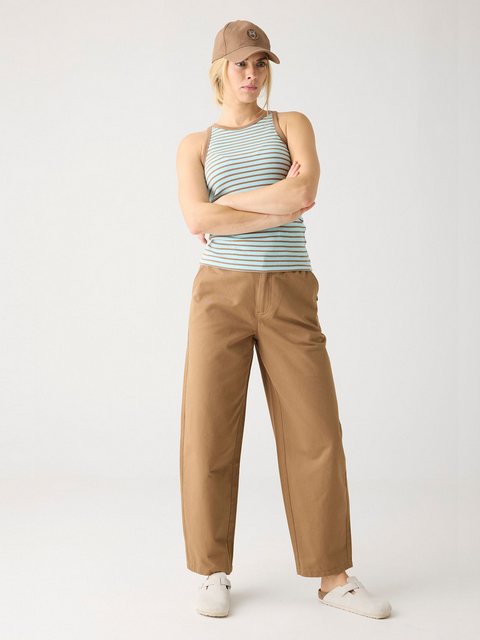 KnowledgeCotton Apparel Chinohose CHLOE barrel mid-rise twill chino günstig online kaufen