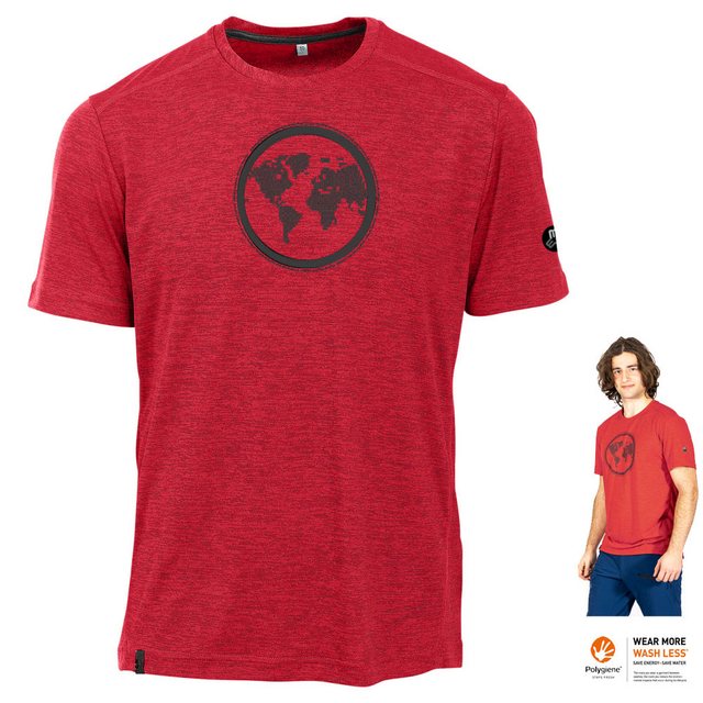 Maul T-Shirt Maul - Earth Fresh 2, hochfunktionelles Herren T-Shirt, rot günstig online kaufen
