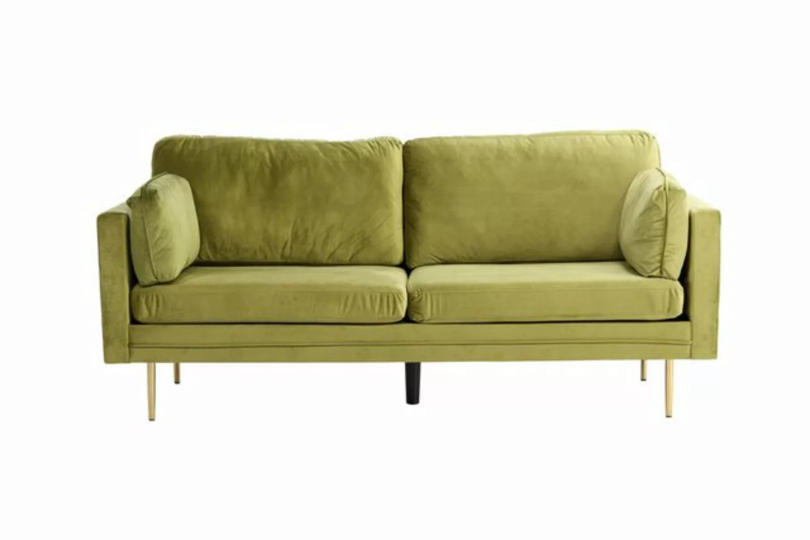 ebuy24 Sofa Boom Sofa 3 Personen velour grün., 1 Teile günstig online kaufen