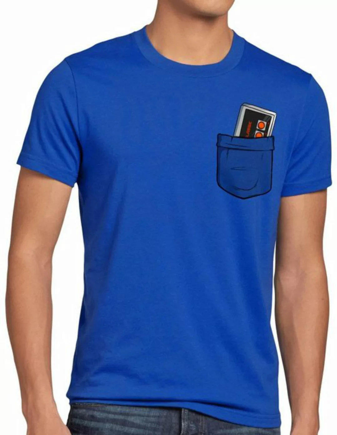 style3 Print-Shirt Herren T-Shirt NES Brusttasche classic 8-Bit konsole günstig online kaufen