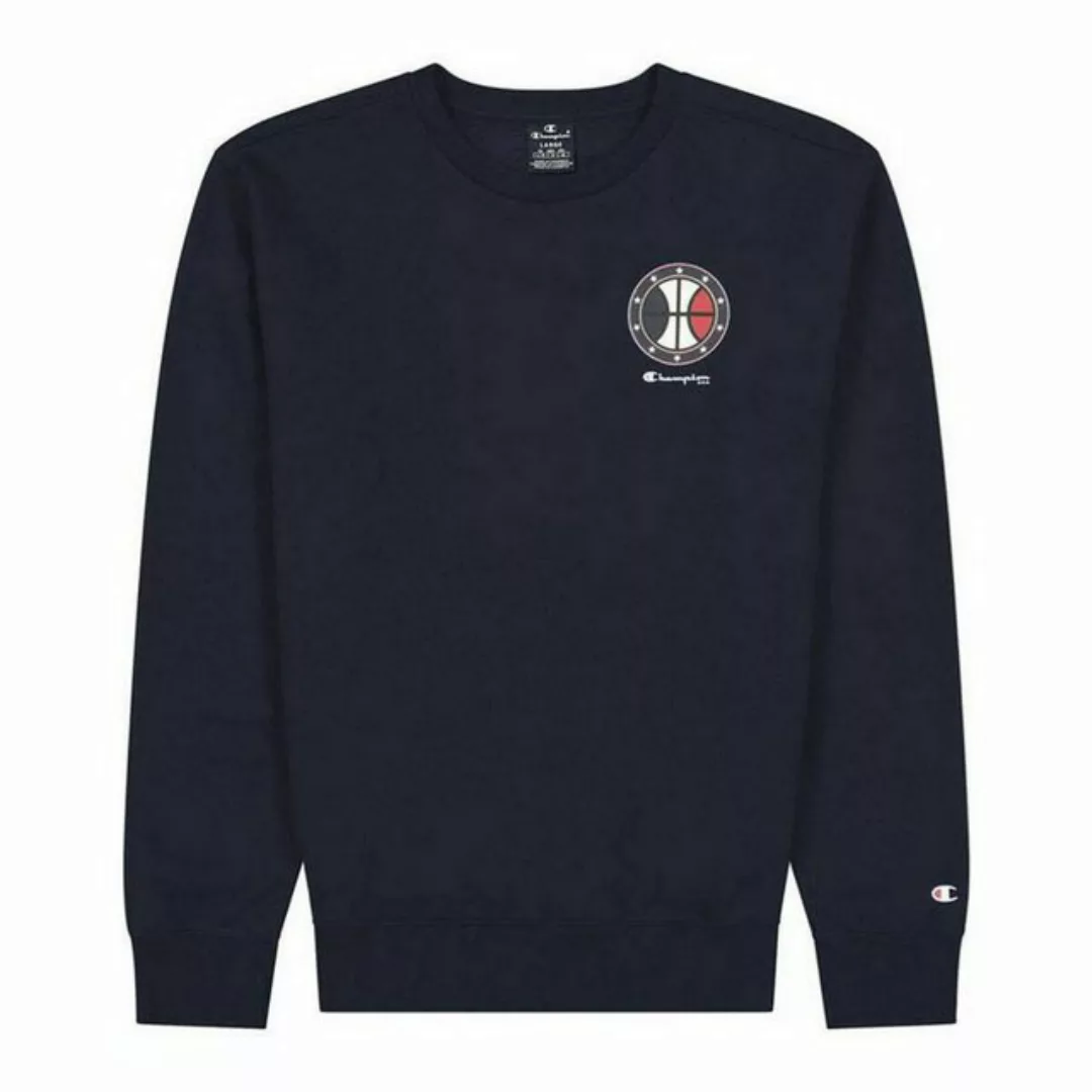 Champion Sweater Herren Sweater ohne Kapuze Champion USA Dunkelblau günstig online kaufen